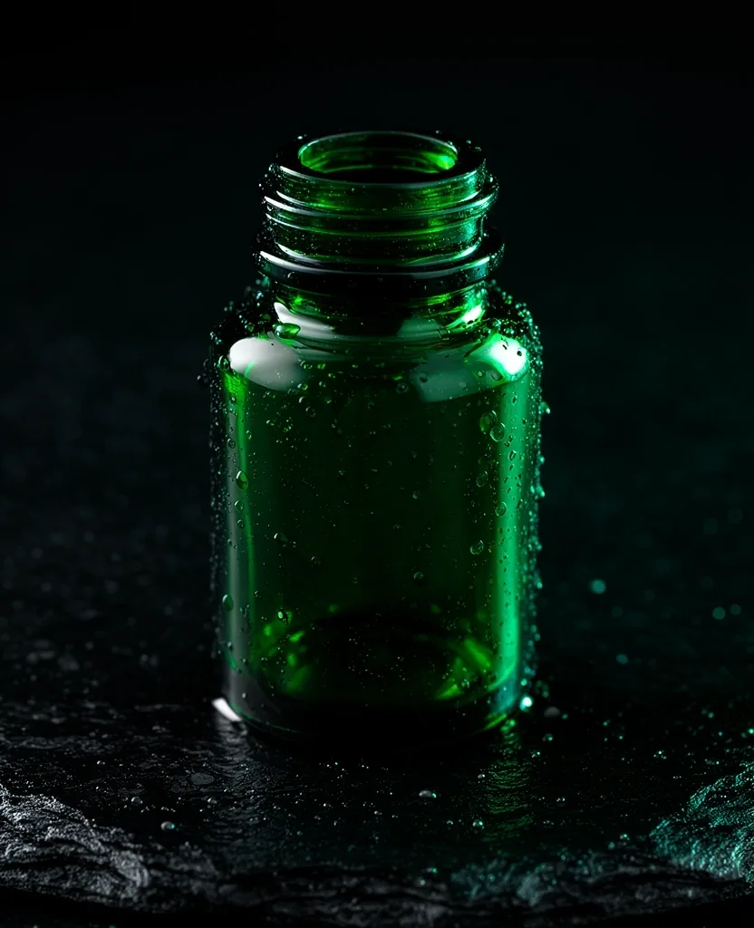 Premium natural wellness capsule bottle